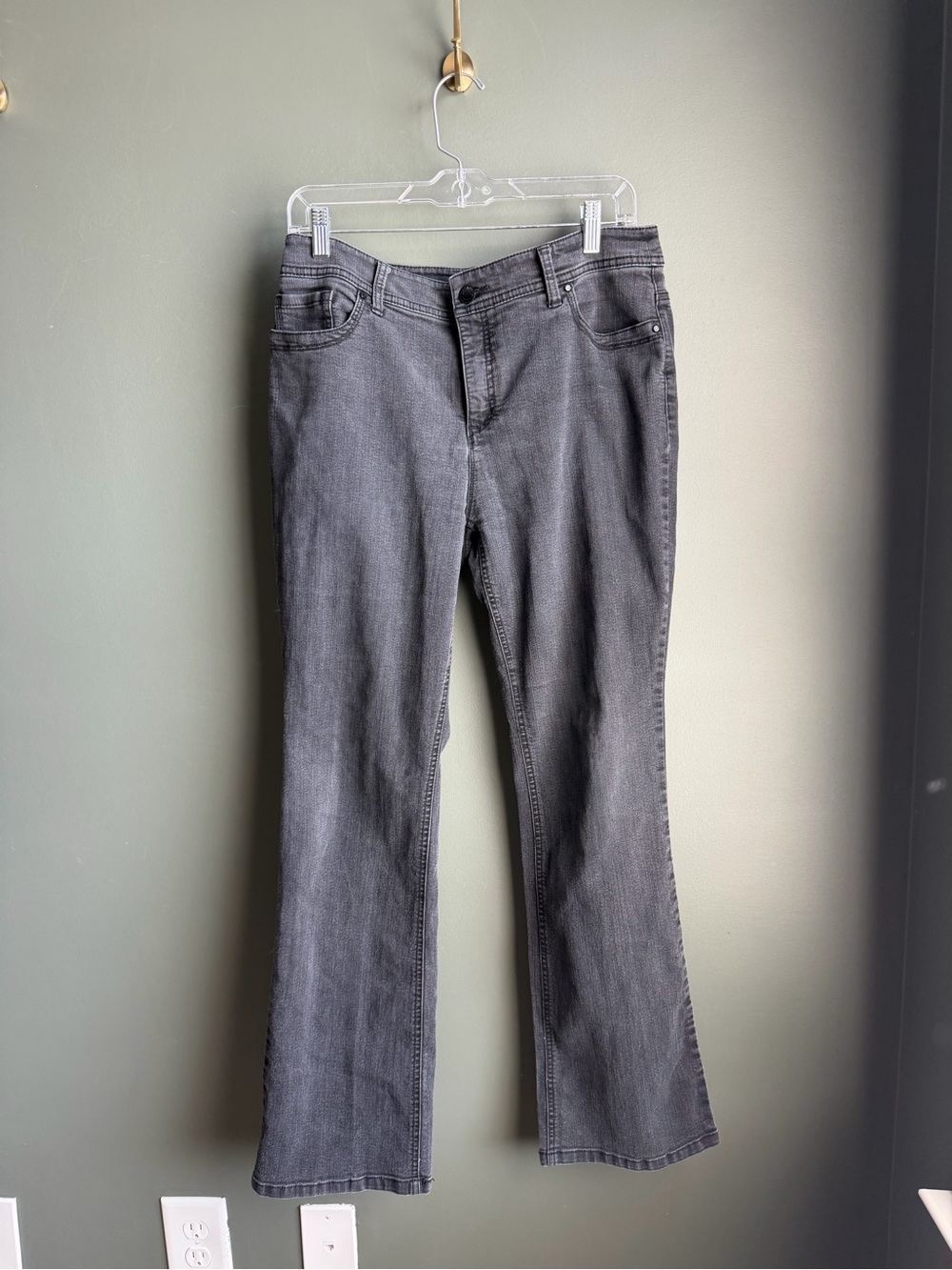 Chico’s Women's Charcoal Black Bootcut Jeans - Brand Unspecified